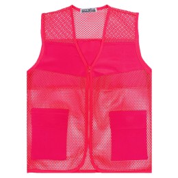 Online ordering pink women's vest jacket design breathable mesh volunteer flap pockets vest jacket store SKV035 Online ordering pink women's vest jacket design breathable mesh volunteer flap pockets vest jacket store SKV035